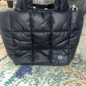 lululemon athletica Black Quilted Crossbody Bag